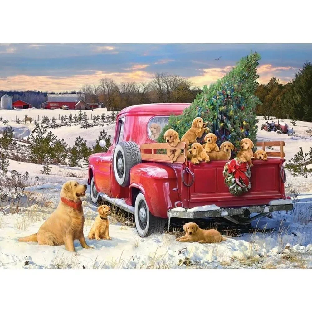 Cobble Hill Family Outing Dogs 1000 pc Jigsaw Puzzle